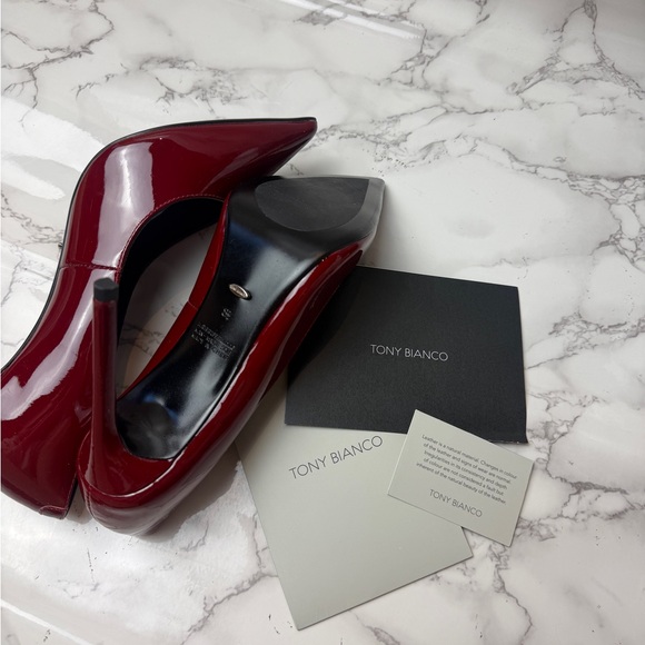 Women’s Toni Bianco Anja Bordeaux Patent US Size 8,5 - Picture 13 of 16